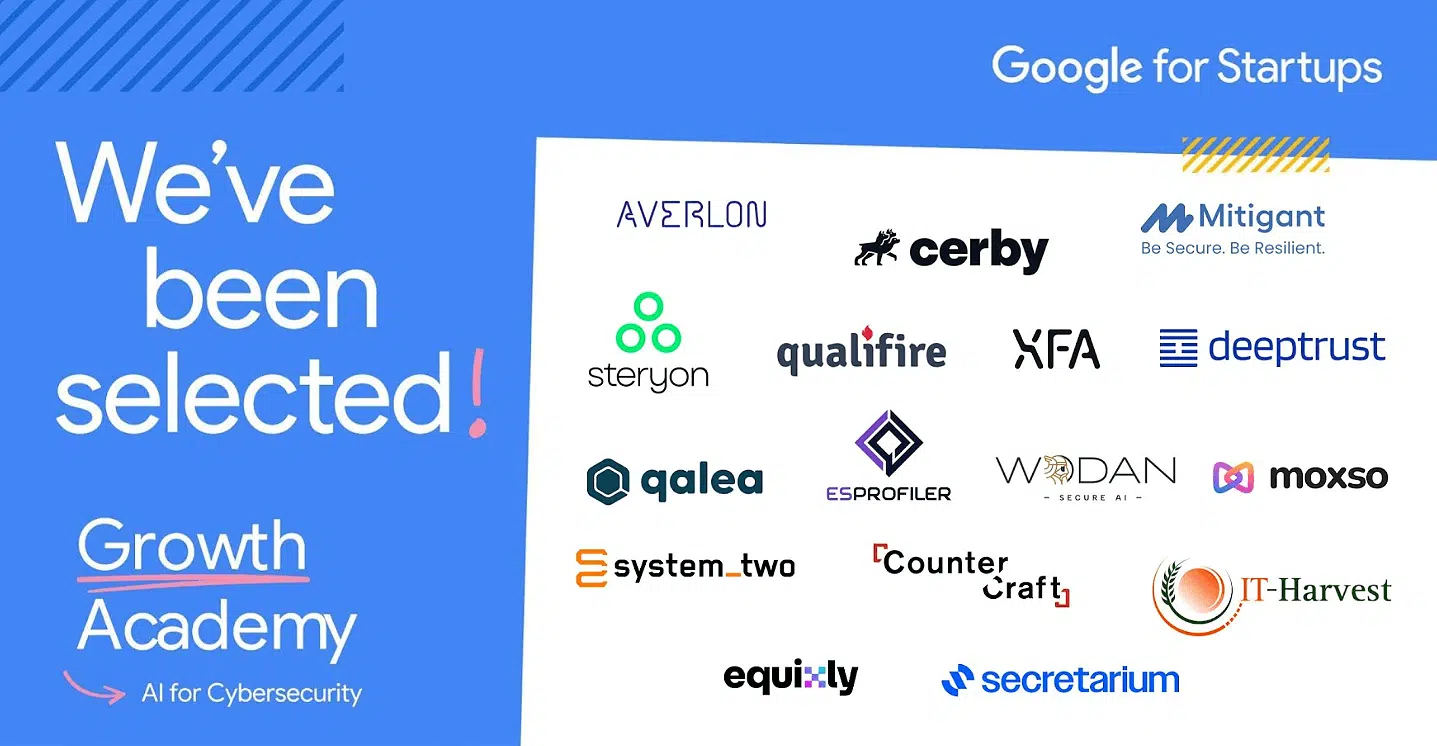 CounterCraft has been selected to participate in the Google Startups Growth Academy: AI for Cybersecurity program! 